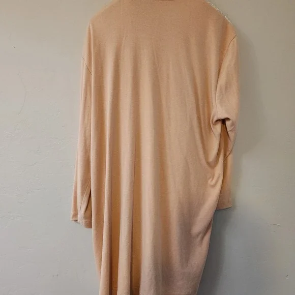 Vintage Lacy Afternoon Shell Kepler Lace Rosette Cardigan Peach Plus Size 1X - Picture 11 of 14